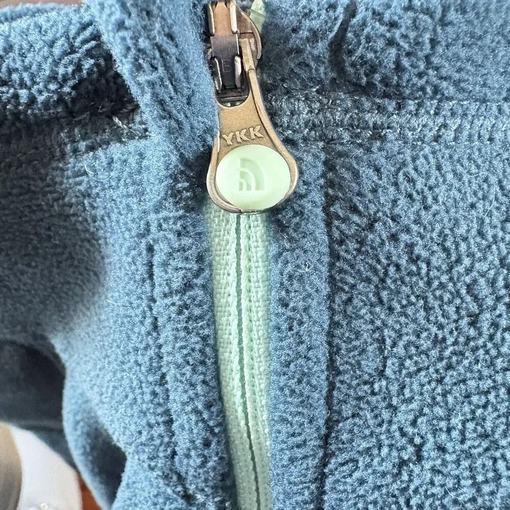 The North Face Blue Fleece Pullover‎ Women 1/4 Zip Polartec Outdoor Hike Small